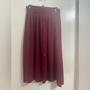 SHEIN | Button Midi Skirt